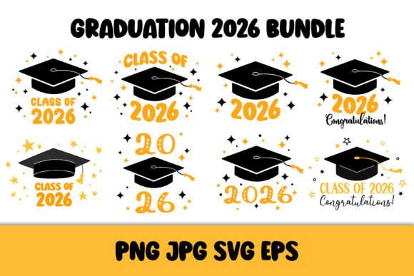 Class of 2026 SVG Bundle Graduation 26: Celebrating Academic Milestones with Creative Design