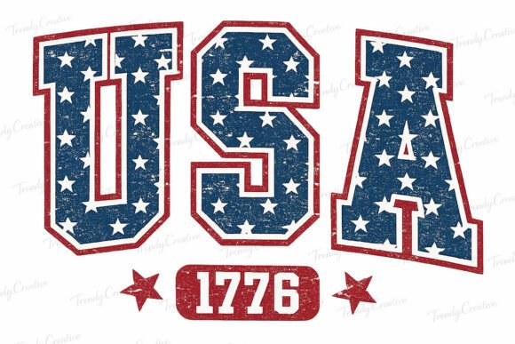 Embrace Bold Patriotism with the USA 1776 Grunge Patriotic PNG Design