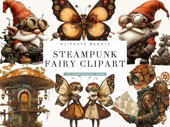 Exploring the Enchantment of Fantasy Steampunk Fairy Clipart
