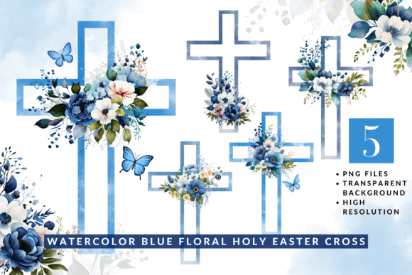 Watercolor Blue Floral Holy Easter Cross: Creative Uses and Common Mistakes to Avoid