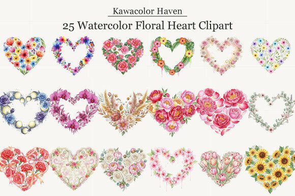 Watercolor Floral Heart Clipart: A Designer’s Guide to Elegant Visuals