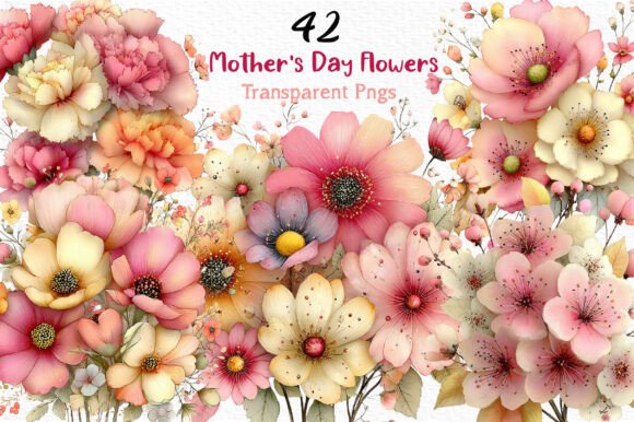 Whimsical Mother’s Day Flowers Clipart: A Creative Way to Celebrate with Love and Elegance